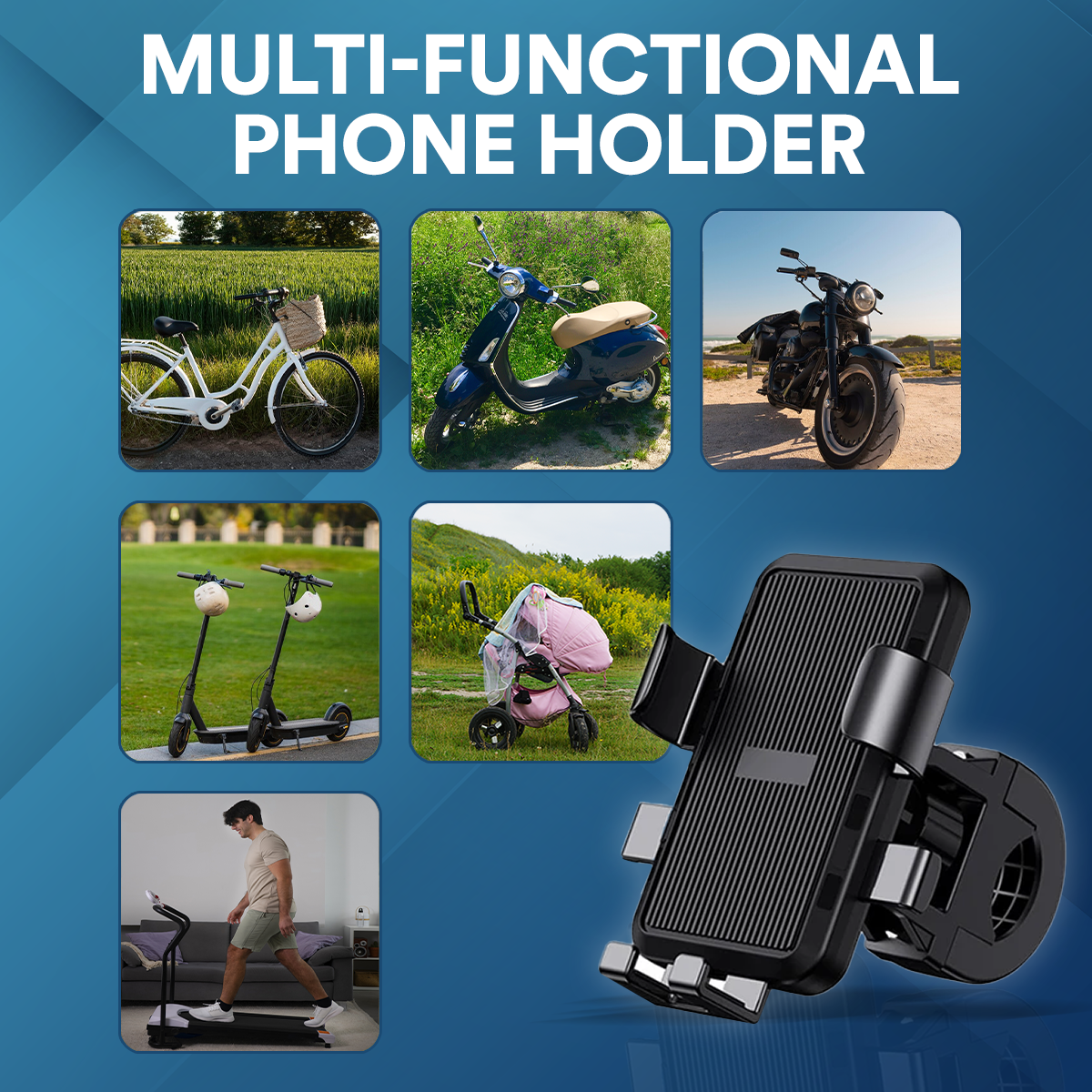 360° Rotation Bike Phone Holder